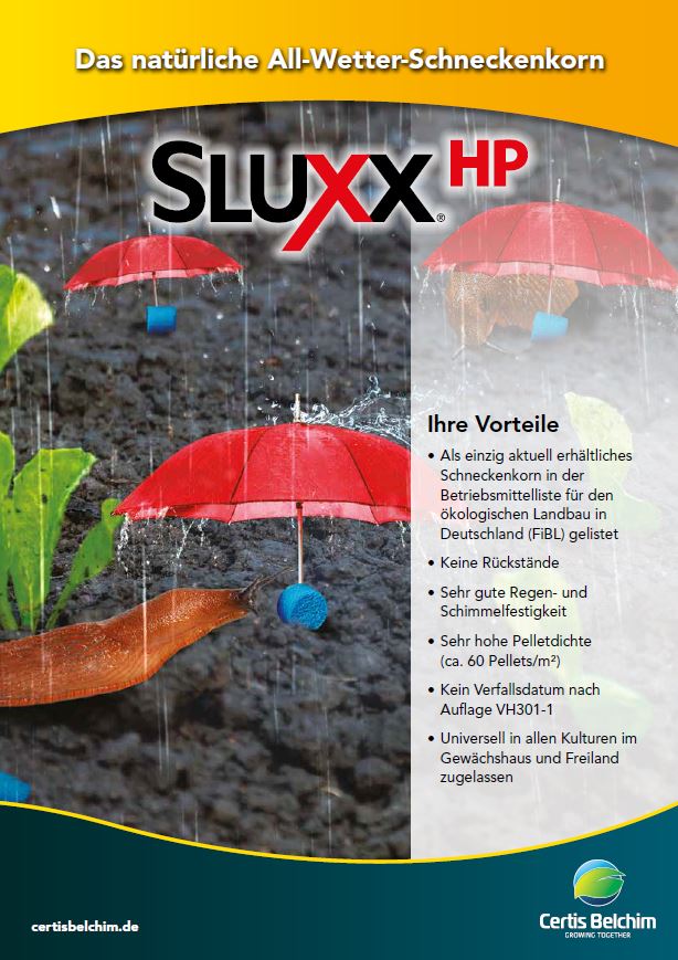 Flyer Sluxx HP - Schneckenkorn für alle Gemüsekulturen