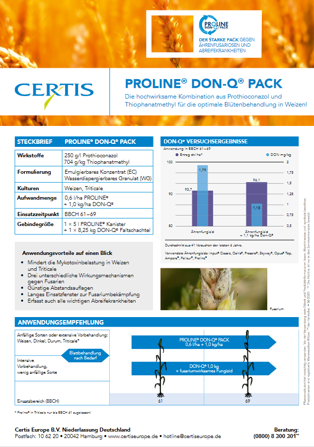 Proline-DonQ-Pack - Fungizid in Getreide